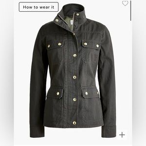 J. Crew green field jacket, size Small